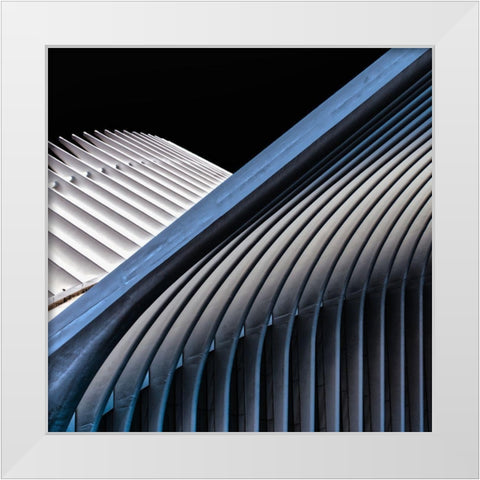 Escape From New York Ii White Modern Wood Framed Art Print by Compagnucci, Patrick