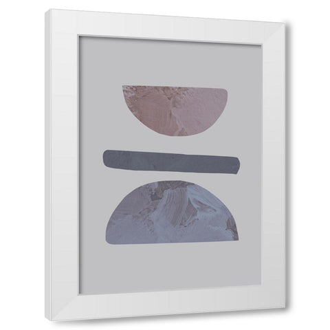 Balance No 01 White Modern Wood Framed Art Print by 1x Studio
