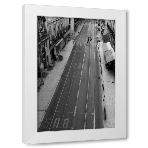 Untitled White Modern Wood Framed Art Print by Coelho, Fernando