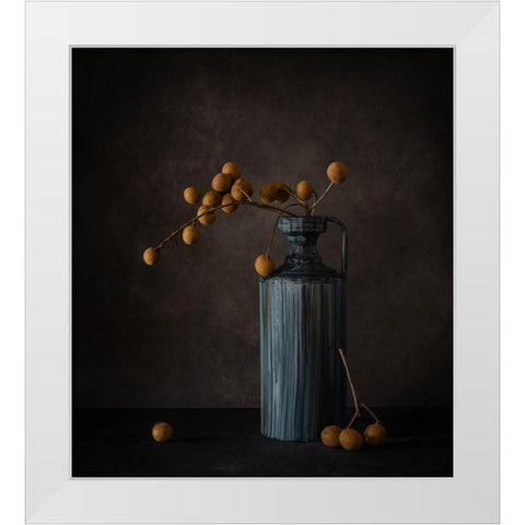 Dragon Eye White Modern Wood Framed Art Print by G, May