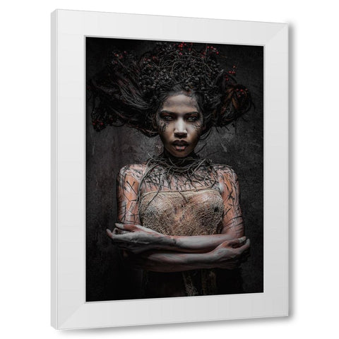 Natural White Modern Wood Framed Art Print by Tesching, Klaus