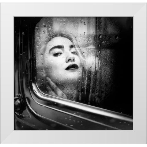 On Tour White Modern Wood Framed Art Print by Punyet Miro, Carles