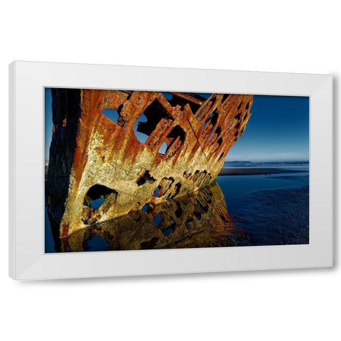 Death Still Waits White Modern Wood Framed Art Print by Mccleave, Thomas