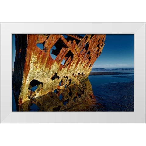 Death Still Waits White Modern Wood Framed Art Print by Mccleave, Thomas