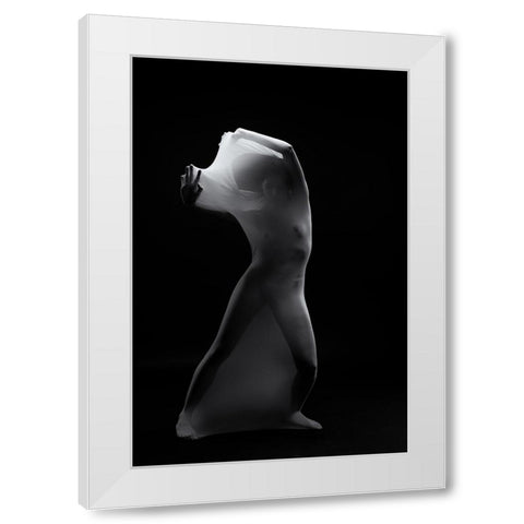 Flounder White Modern Wood Framed Art Print by Ding, Sunny