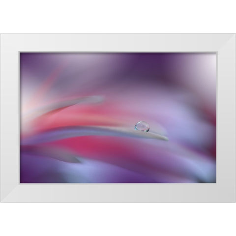 The Essence Of Being..II White Modern Wood Framed Art Print by Nan, Juliana