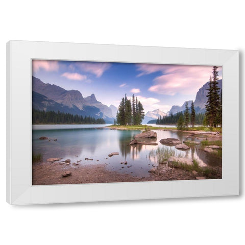 Spirit Island White Modern Wood Framed Art Print by Schaarschmidt, Christoph