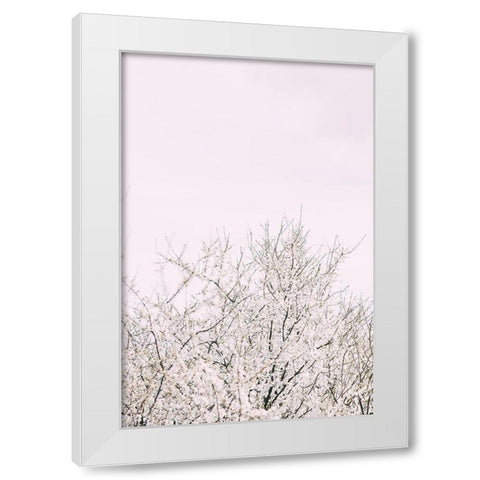Cherry tree_2 White Modern Wood Framed Art Print by 1x Studio III