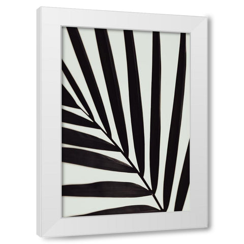 Graphic palm leaf_1 White Modern Wood Framed Art Print by 1x Studio III