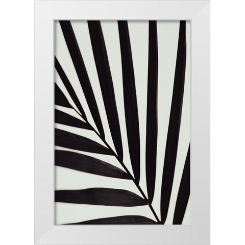 Graphic palm leaf_1 White Modern Wood Framed Art Print by 1x Studio III
