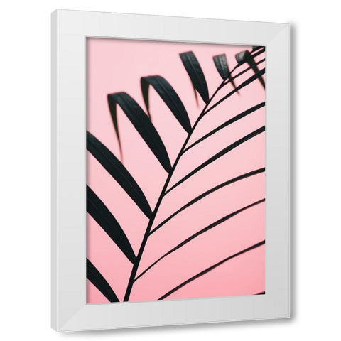 Graphic palm leaf_2 White Modern Wood Framed Art Print by 1x Studio III