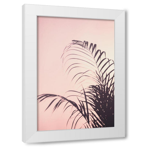 Palm Leaves_1 White Modern Wood Framed Art Print by 1x Studio III