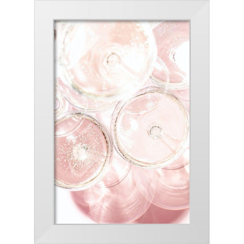 Champagne tower_4 White Modern Wood Framed Art Print by 1x Studio III
