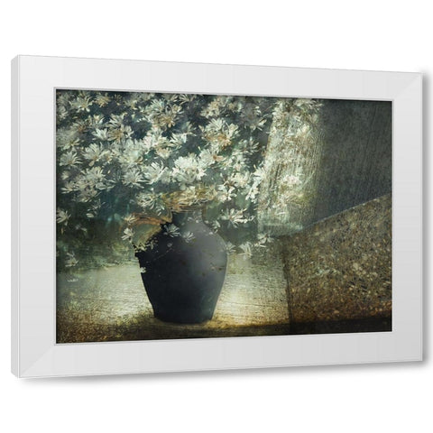 Floral Still Life White Modern Wood Framed Art Print by Talen, Nel