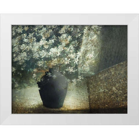 Floral Still Life White Modern Wood Framed Art Print by Talen, Nel