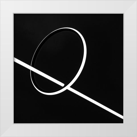 Connection Between Light And Darkness... White Modern Wood Framed Art Print by Claes, Gilbert