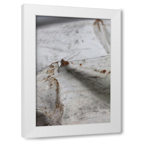 corrugated iron_1 White Modern Wood Framed Art Print by 1x Studio III