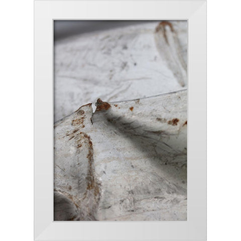 corrugated iron_1 White Modern Wood Framed Art Print by 1x Studio III