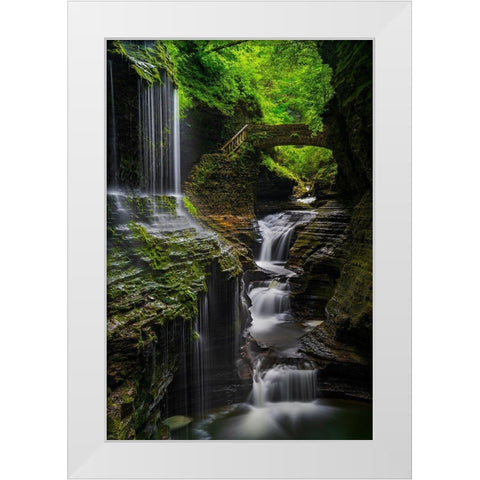 The Elven Kingdom White Modern Wood Framed Art Print by Ghosh, Tanumoy