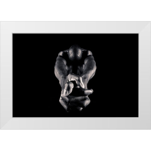 K.E.Iii White Modern Wood Framed Art Print by Huber, Markus