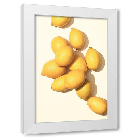Lemons_1 White Modern Wood Framed Art Print by 1x Studio III