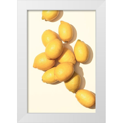 Lemons_1 White Modern Wood Framed Art Print by 1x Studio III