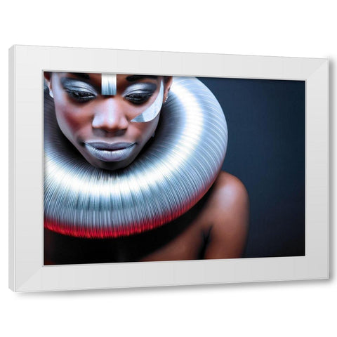Ice Queen White Modern Wood Framed Art Print by Conti, Simone