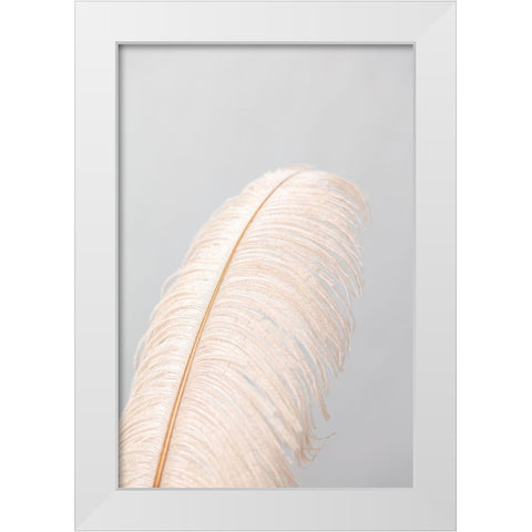 Feather_1 White Modern Wood Framed Art Print by 1x Studio III