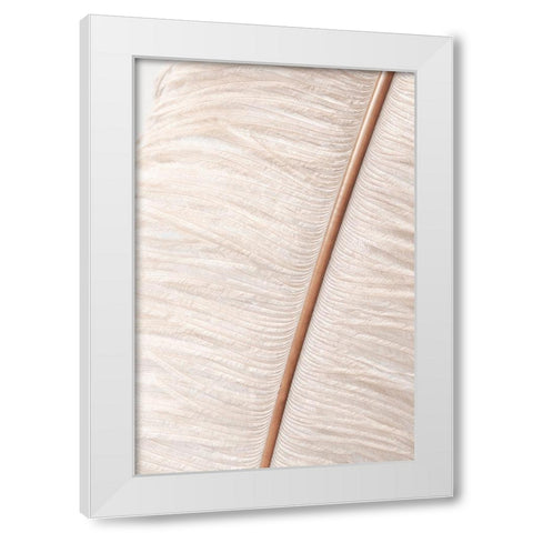 Feather_2 White Modern Wood Framed Art Print by 1x Studio III