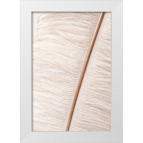 Feather_2 White Modern Wood Framed Art Print by 1x Studio III