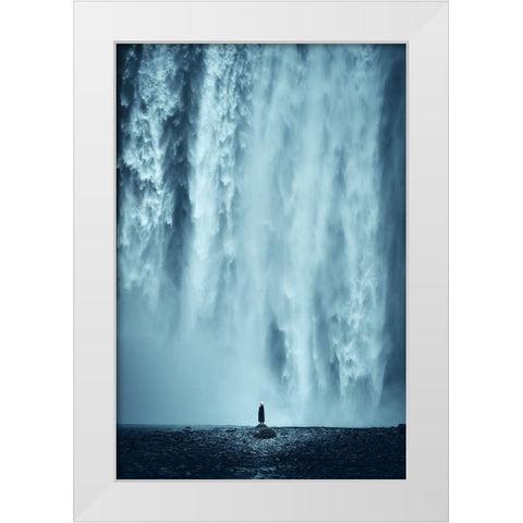 Be Like Water White Modern Wood Framed Art Print by Souhuwat, Leroy