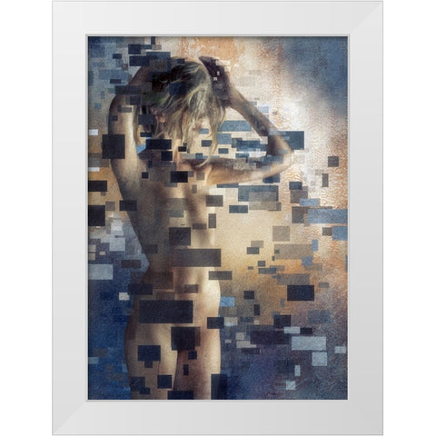 Untitled White Modern Wood Framed Art Print by Gerber, Charlaine