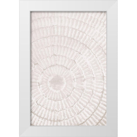 Pattern_plate_1 White Modern Wood Framed Art Print by 1x Studio III