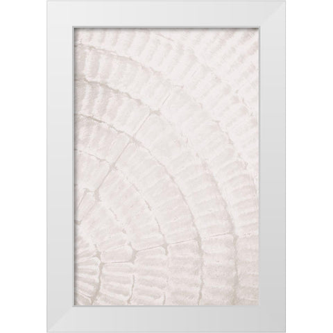 Pattern plate_beige_2 White Modern Wood Framed Art Print by 1x Studio III