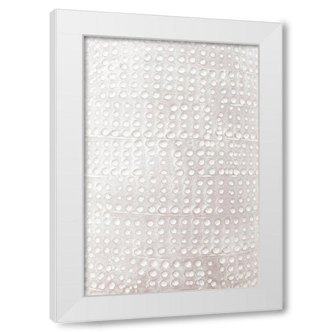 Pattern Clay_1 White Modern Wood Framed Art Print by 1x Studio III
