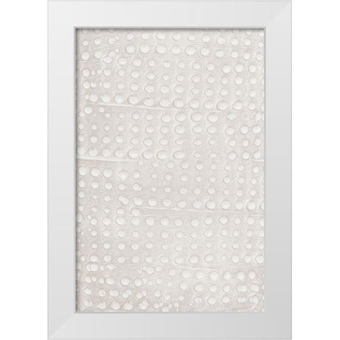 Clay Pattern_2 White Modern Wood Framed Art Print by 1x Studio III