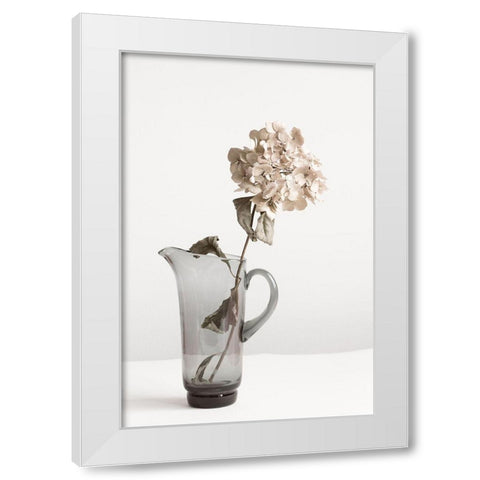 Dried flower in Jug_beige White Modern Wood Framed Art Print by 1x Studio III