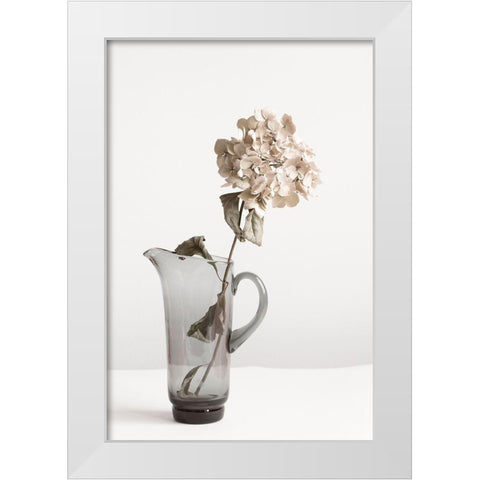 Dried flower in Jug_beige White Modern Wood Framed Art Print by 1x Studio III