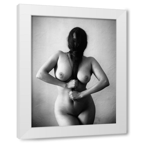 Marina White Modern Wood Framed Art Print by Kapsha, Eduards