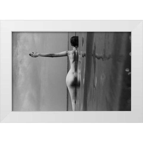 Between Sky And Water 2 White Modern Wood Framed Art Print by Faletkin, Mikhail