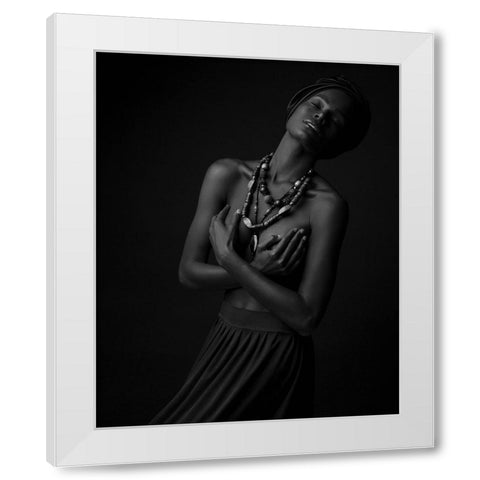 Ebony White Modern Wood Framed Art Print by Diaz, Anderson