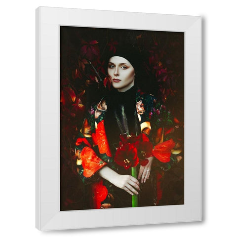 The Divine Feminine White Modern Wood Framed Art Print by Bolgov, Ruslan