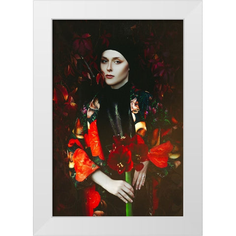 The Divine Feminine White Modern Wood Framed Art Print by Bolgov, Ruslan