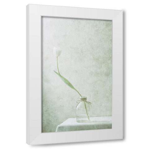 Ephemeral White (2) White Modern Wood Framed Art Print by Devos, Delphine