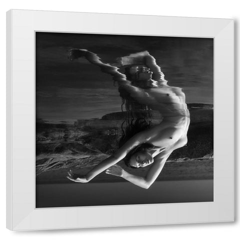 Venus Dancing After Birth (Part 1) White Modern Wood Framed Art Print by Lazzarotti, Paolo