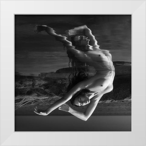 Venus Dancing After Birth (Part 1) White Modern Wood Framed Art Print by Lazzarotti, Paolo