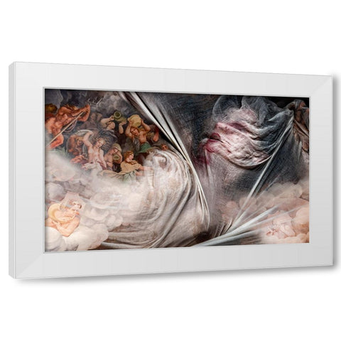 Dreams And Nightmares White Modern Wood Framed Art Print by Dixon, Colin