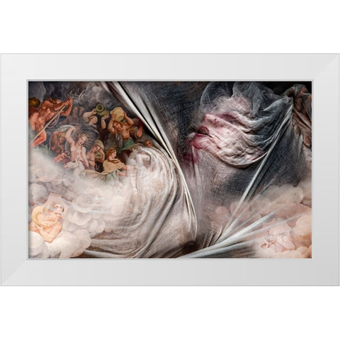 Dreams And Nightmares White Modern Wood Framed Art Print by Dixon, Colin