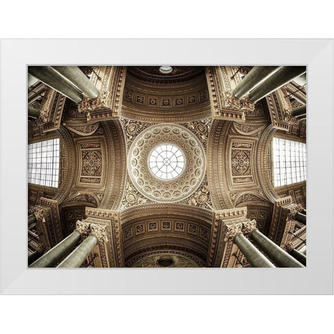 Versailles Iii White Modern Wood Framed Art Print by El Gamal, Nanouk