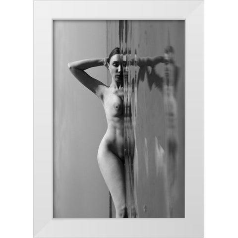 Meditation 2 White Modern Wood Framed Art Print by Faletkin, Mikhail